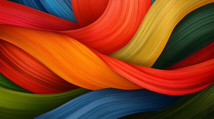 Poster - vibrant colorful waves creating abstract flowing patterns
