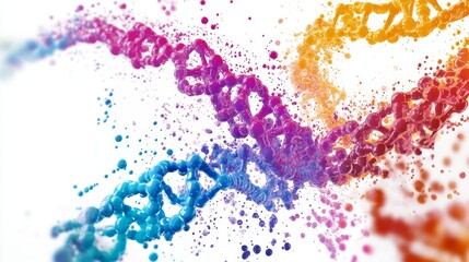 Poster - Visualizing protein structures laboratory molecular design digital artwork scientific perspective gigapixel technology
