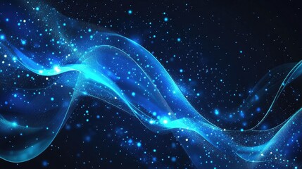 abstract blue background with stars