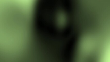 Poster - A blurred abstract image with dominant green hues and indistinct shapes, creating a mysterious and calming atmosphere.