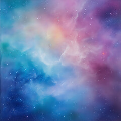 Poster - Exploring cosmic wonders nebulae artistry space digital artwork celestial environment wide view universe concept