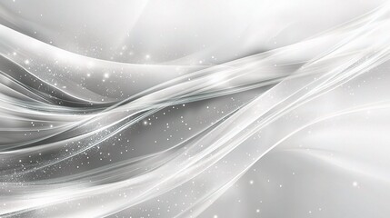 Poster - Abstract Technology Background in Grey and White with Light Effects