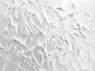 Poster - Abstract White Texture Background with Swirling 3D Relief Pattern
