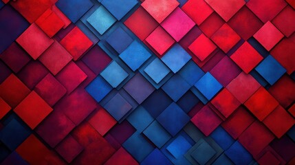 Poster - Abstract Colorful Background with Geometric Shapes and Patterns