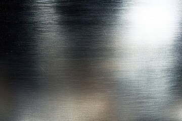 Poster - shining surface: a sleek, metallic surface with a play of light and shadow, highlighting the natural
