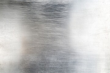 Poster - metallic surface: a textured, close-up photograph showcasing a silvery metallic surface, revealing i