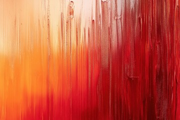 Poster - abstract expression: a vibrant display of color, with sweeping strokes of red, and orange, creating 