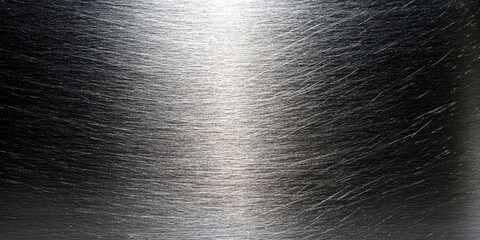 Poster - textured steel: a close-up shot revealing the intricate textures and metallic luster of brushed stee