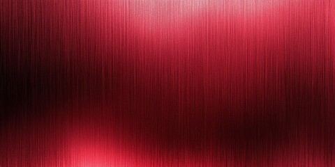 Poster - Crimson Metallic Surface: A vivid red metallic surface is showcased, its texture reflecting light and displaying a subtle gradient.