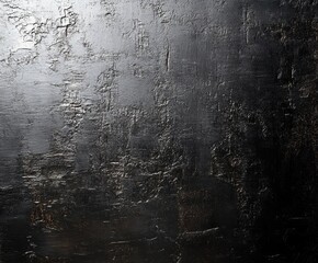 Poster - textured metal surface: an abstract close-up reveals the rugged beauty of a dark, metallic surface, 