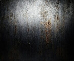 Poster - industrial texture: a metallic surface with dark, grunge texture, and elegant visual in detail and c