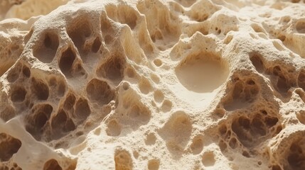 Poster - Close-Up of Textured Rock Formation with Natural Pore Details