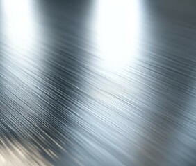 Poster - metallic reflection: the image is an abstract composition. a shimmering, metallic surface, bathed in