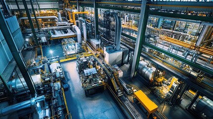 Poster - Large Scale Factory Machinery in Action with Dynamic Operations