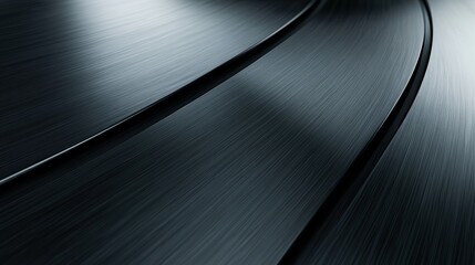 Poster - dynamic metal surface: a close-up of a brushed metallic surface with a dynamic wave pattern.the imag
