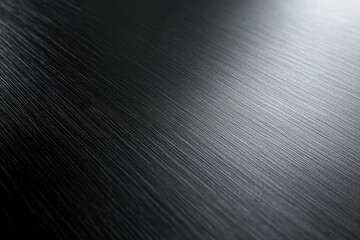 Poster - metallic brushstrokes: a captivating image showcasing a finely brushed metallic surface, the subtle 