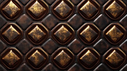 Poster - Elegant Textured Background with Shiny Diamond Shapes and Patterns