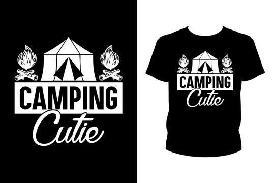 Camping cutie - Art files for Cricut and Silhouette. You can edit them with Adobe Illustrator.