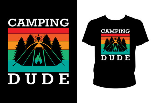 Camping dude - Art files for Cricut and Silhouette. You can edit them with Adobe Illustrator.
