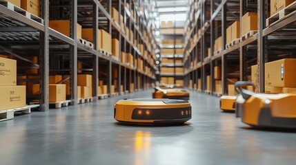Poster - Advanced Autonomous Robots Sorting Packages in Smart Warehouse