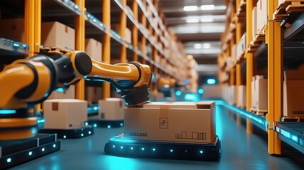 Poster - Efficient Robots Sorting Packages in a Modern Warehouse Setting
