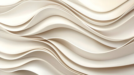 Fototapete - Cream Abstract Wave Background Texture