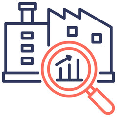 Poster - Industry Analysis Dual Tone Icon