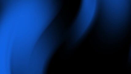 Poster - Abstract Blue and Black Swirl: A Study in Contrast and Smoothness
