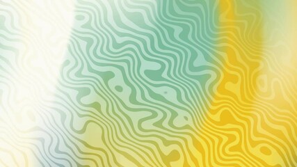 Poster - Abstract Swirling Yellow and Teal Pattern Background