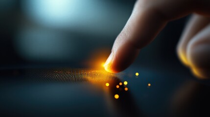 Poster - Interactive touchpoint technology digital environment visual content modern aesthetics close-up innovation concept