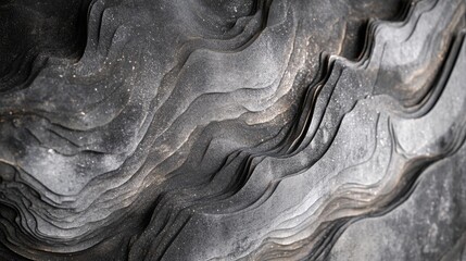 Poster - Captivating Gray Abstract Illustration with Meticulous Detail