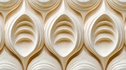 Poster - Intricate Wood Texture with Elegant Curved Patterns and Depth