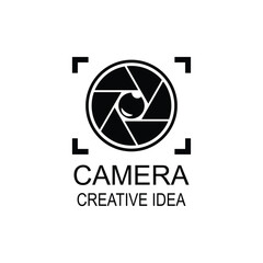 Poster - Camera Creative Concept Logo Design Template