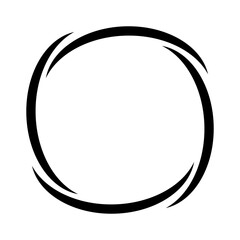 Poster - Swirling Black Circle with Dynamic Spiral fluid rotation effect