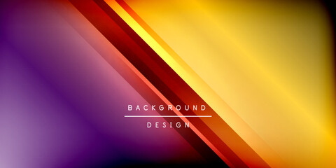Fototapete - Dynamic shadow lines geometric shapes