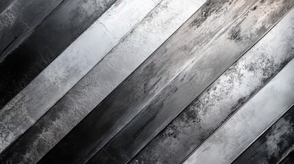 Wall Mural - A sleek, minimalist background featuring a gradient of light gray, silver, and dark gray, reminiscent of metal texture, with a subtle diagonal pattern and a clean, modern aesthetic.
