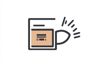 Fototapete - Speed delivery black vector icon, modern design representing fast shipping services on a solid white background.