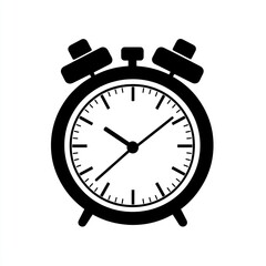 Poster - Stopwatch black vector line icon, modern design representing the concept of precise timekeeping on a white background.