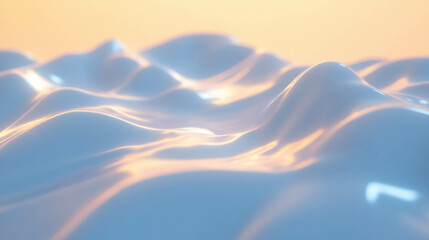 Poster - Tranquil waves with soft texture and subtle chaos for calm ambience and relaxation