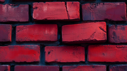 Poster - Abstract brick wall texture capturing chaos and structure for design projects