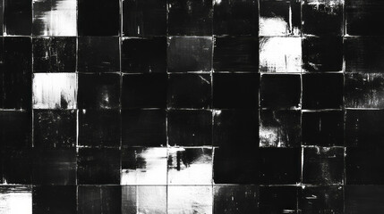 Poster - abstract grunge pixelated block texture for background design
