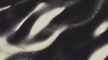 Poster - Abstract halftone pattern with dots on textured background for creative design