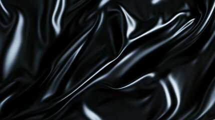 Poster - Glossy overlay effect on black fabric background for elegant design concepts