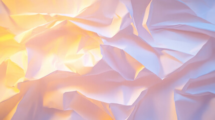 Poster - Abstract lo fi texture featuring folded paper creases and chaotic patterns