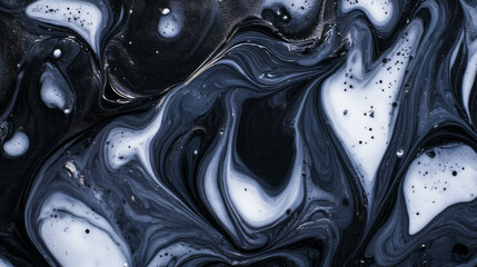 Poster - Abstract lo-fi texture with uneven ink distribution and fluid blot effects for creative design