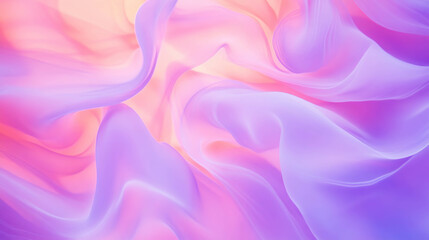 Leinwandbilder - Pastel abstract chaos art with fluid swirls and soft hues for creative design