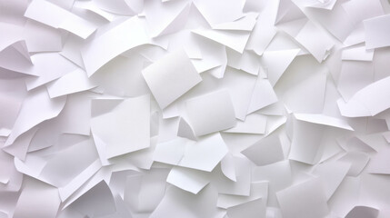 Poster - Abstract white paper chaos background for creative design and textures