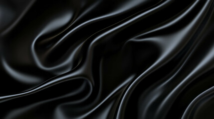 Poster - Elegant black silky overlay texture for creative design projects