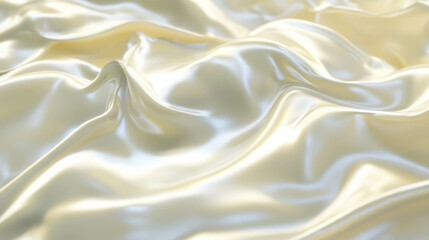 Poster - Elegant flowing satin texture with smooth waves for design