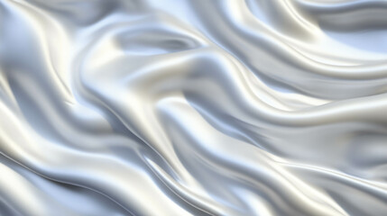Poster - Elegant flowing smooth texture in abstract chaotic waves for modern design